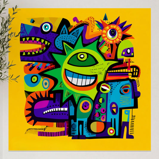 abstract_pop_art_doodle_creatures