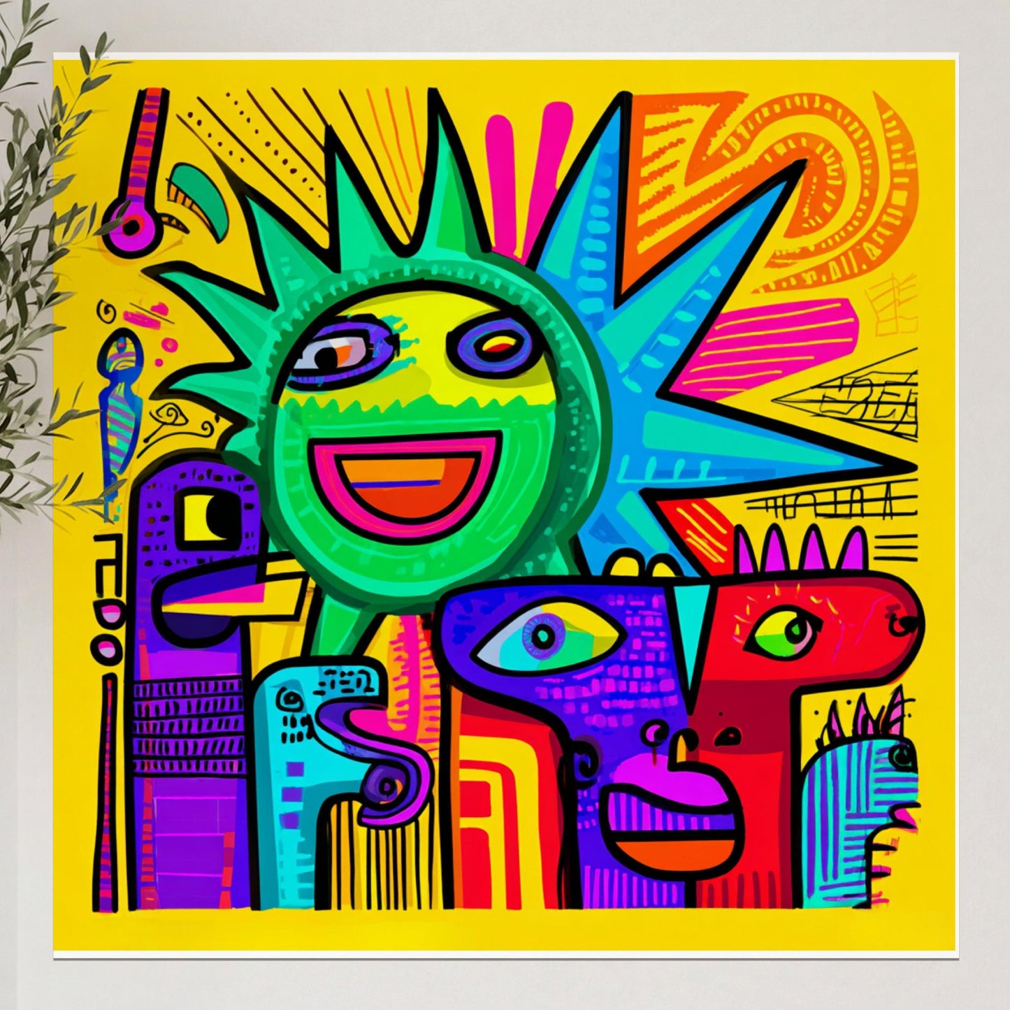 abstract_pop_art_doodle_creatures_in_sunshine 7