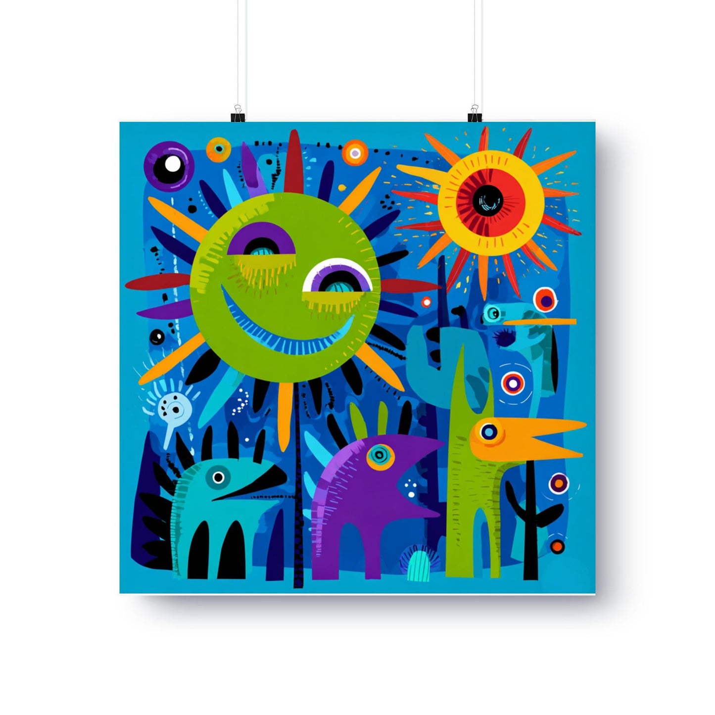 abstract_pop_art_doodle_creatures_in_sunshine 3