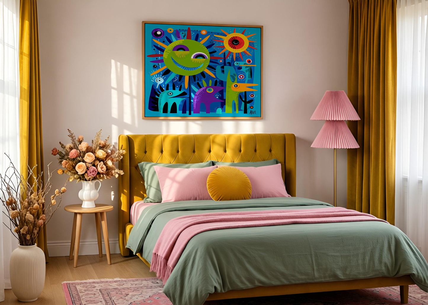 abstract_pop_art_doodle_creatures_in_sunshine 3