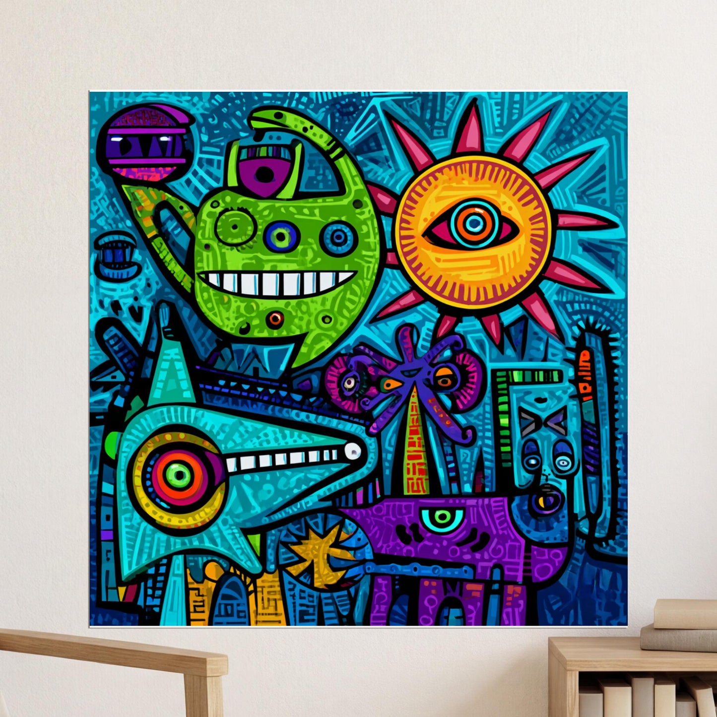 abstract_pop_art_doodle_creatures