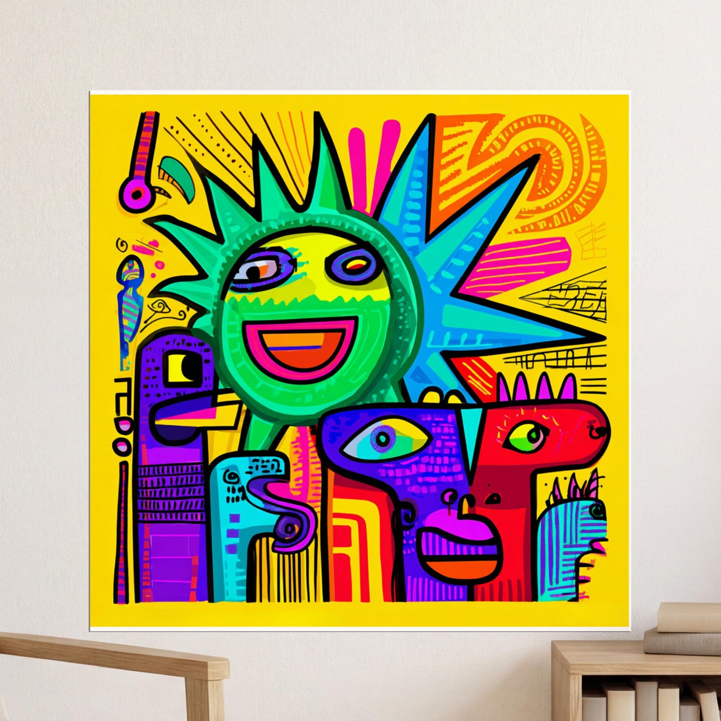 abstract_pop_art_doodle_creatures_in_sunshine 7