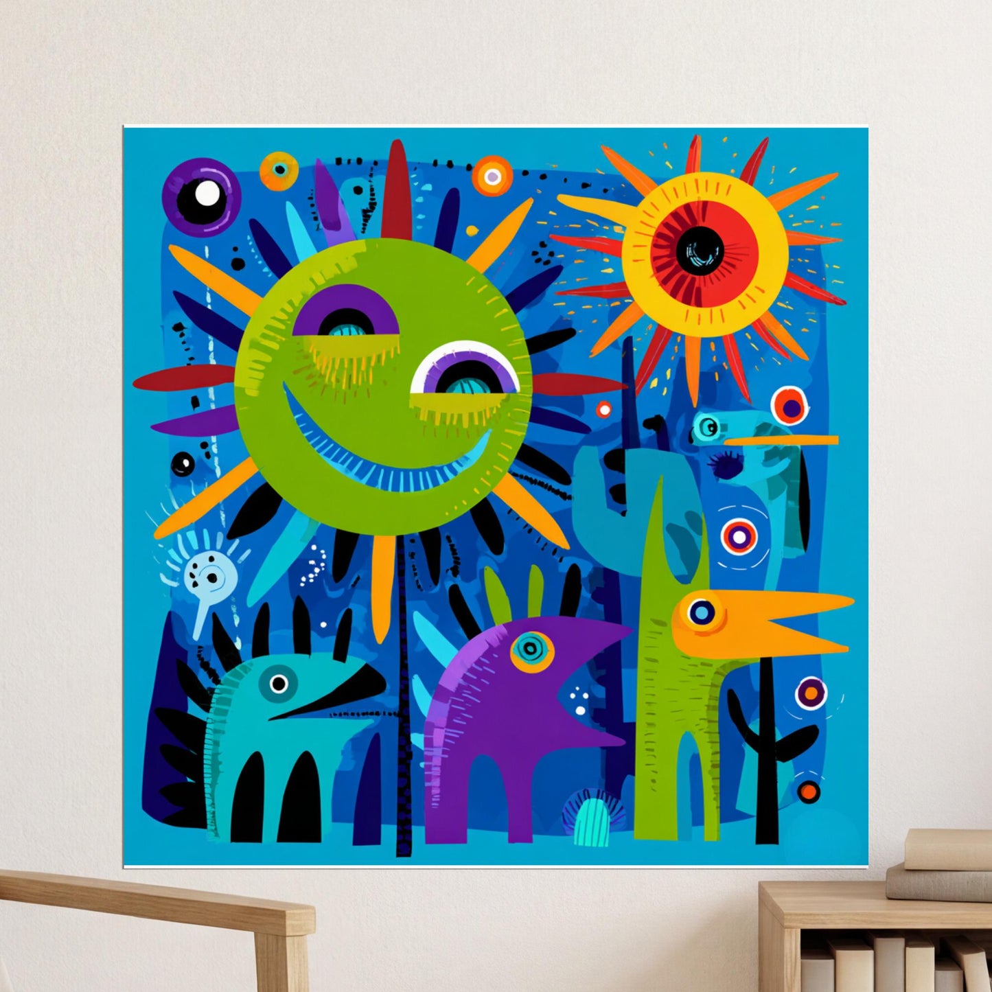 abstract_pop_art_doodle_creatures_in_sunshine 3