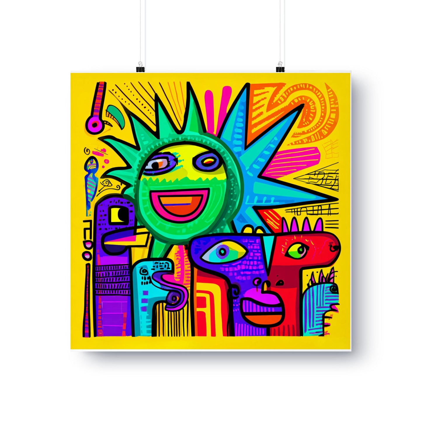 abstract_pop_art_doodle_creatures_in_sunshine 7